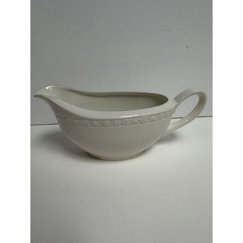 Vintage Wedgwood Rose Gravy Boat‎ Cream Etruria England